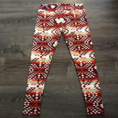 NWOT LuLaRoe Disney Leggings Mickey Minnie Mouse Aztec Style TC